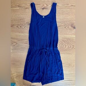 Womens Navy Blue Romper